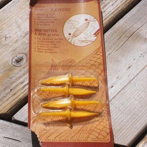 Vintage Nylon Corn Skewers Pack of 4 Yellow IT'S CORN!